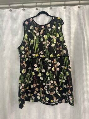 Victoria Beckham for Target plus size floral black dress 3X